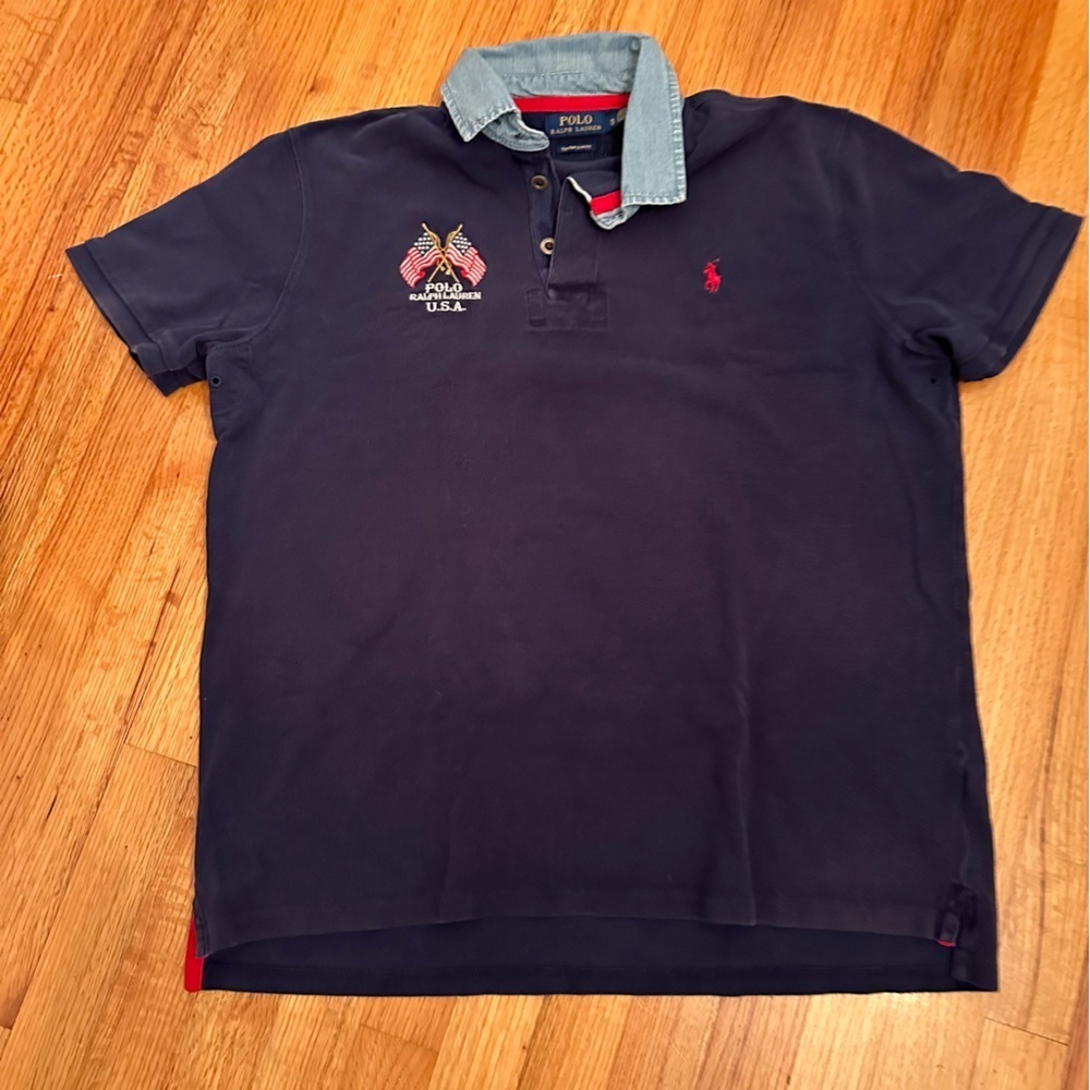 Ralph Lauren Vintage Polo Shirt SIZE LARGE (#1)